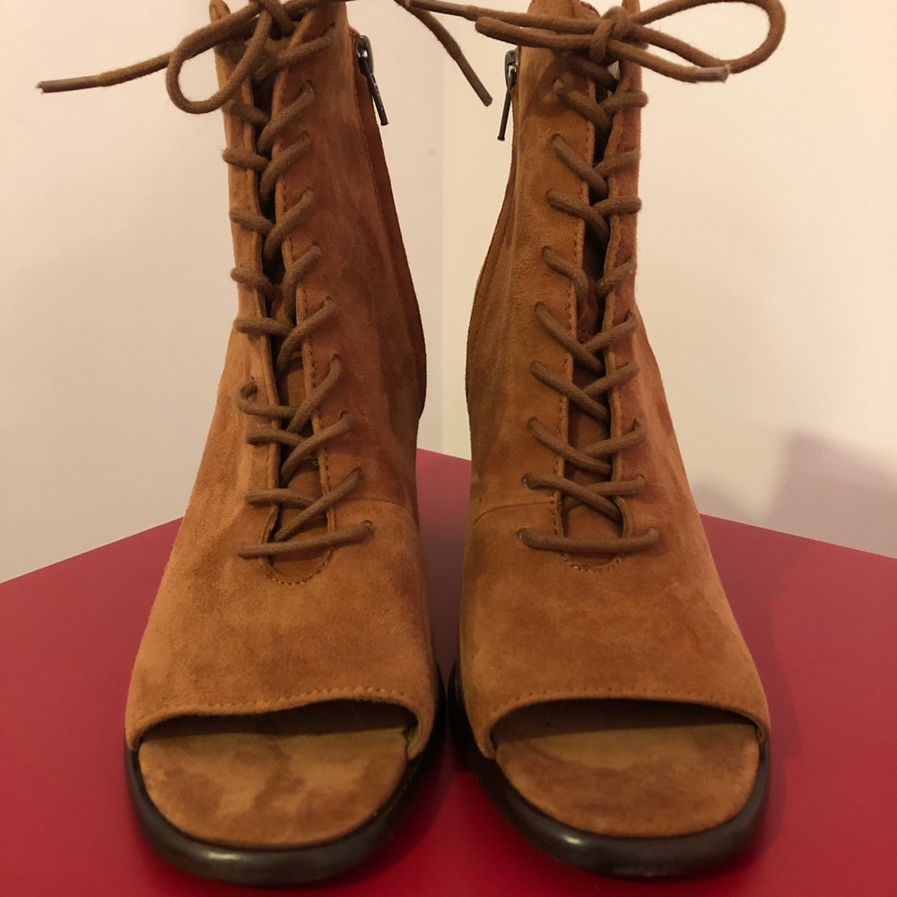 New Frye Amy Open Toe Bootie Size 8.5 - Picture 4 of 5